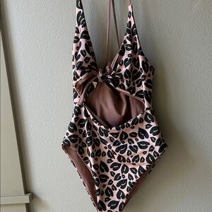 Anthurium Print one piece Swimsuit